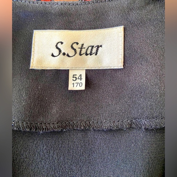 S.Star Women’s Black&Red Long Sleeves Evening Sequins Jacket Size 54/170 - Picture 8 of 8